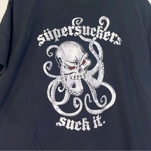 Gildan black Supersuckers ‘Suck It’s octopus graphic band tee sz XL